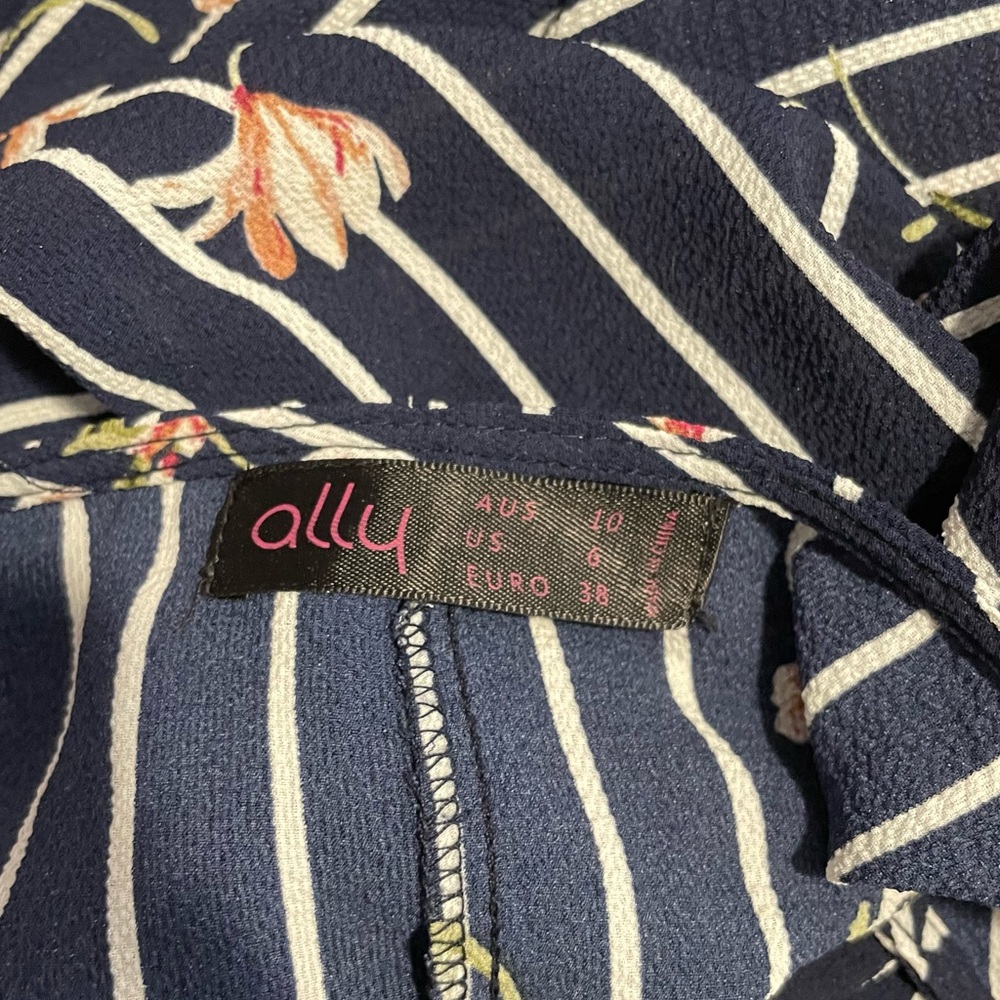 Ally Wrap Floral Maxi Stripe Dress - Picture 9 of 9